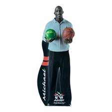 Rare 1990s Michael Jordan Amf Bowling Advertising Die-cut Easel Back Standee