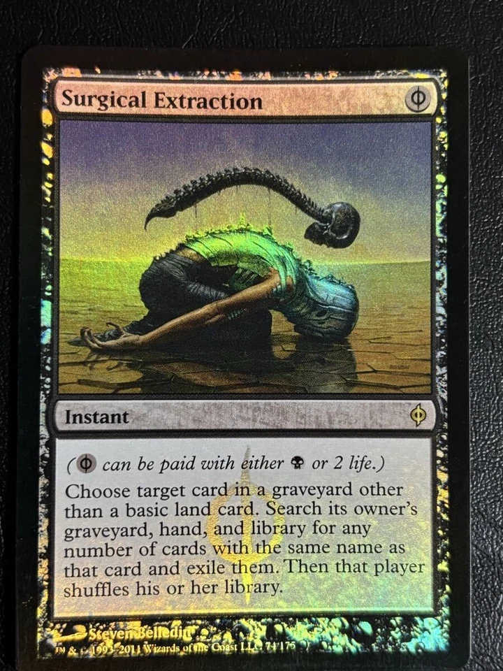 Magic The Gathering Foil Surgical Extraction First Edition NPH New - Image 3 of 4