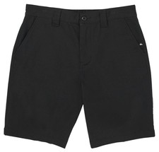 Quiksilver Union Stretch Amphibian 20" Men's Chino Hybrid Shorts - Black - New