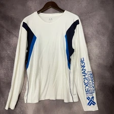 Vintage Armani Exchange Men’s A|X Logo Size XL Long Sleeve 2000s