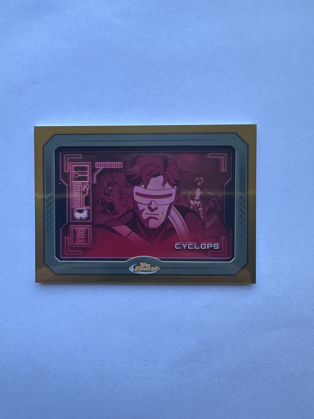 2025 Topps Finest X-Men '97 #SS-3 CYCLOPS Sentinels’ Scan GOLD REFRACTOR /50!