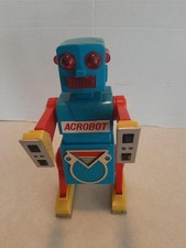 Vintage 1968 Yonezawa Japan Acrobot Robot 9.5" Working Hard To Find See Video C2