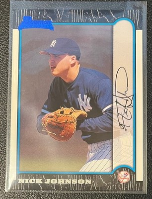 1999 Bowman Rookie #185 NICK JOHNSON New York Yankees RC C5