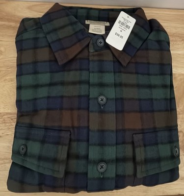 LL Bean Shirt Men's Lot Of 3 Medium Plaid Flannel Various Red Tartan Evergreen 