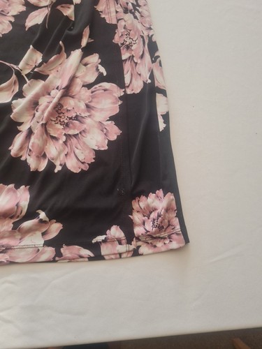 Ladies Dress Connected Apparel Size 12 Sleeveless Floral Pattern Black Mix 31392 - Picture 2 of 16