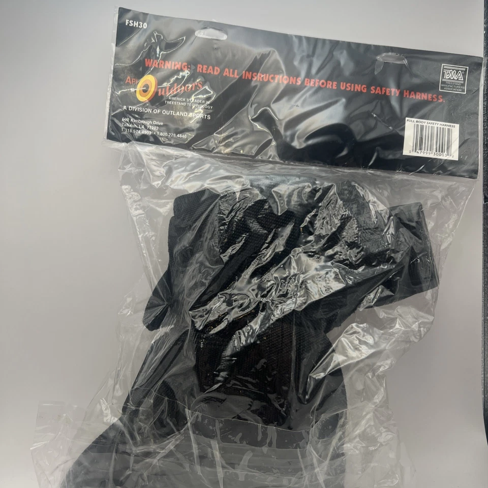 API Outdoors Full Body Safety Harness Black Adjustable Nylon, FSH30 *BRAND NEW* - Image 3 of 3