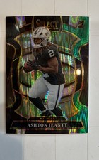 2025 Panini Select - Concourse Ashton Jeanty #4 Black & Green Shock Prizm (RC)