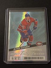2024-25 Upper Deck Credentials - Debut Ticket Access Oliver Kapanen #105 /999...