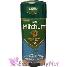 Mitchum Men Triple Odor Defense Gel Antiperspirant and Deodorant Ice Fresh 3.4oz