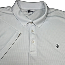 IZOD Men's Swingflex Elite Golf Polo Shirt Bright White Size XXL Performance