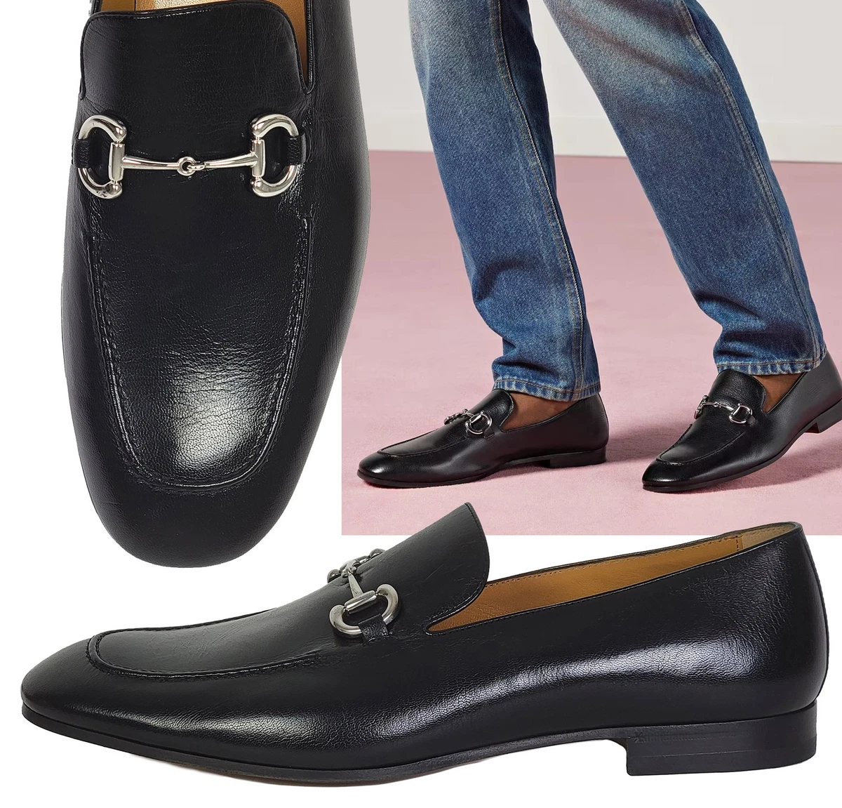 Leather Upper Silver Dress Shoes for Men for sale | eBay