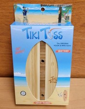 Tiki Toss Ring Toss Game for Adults  Kids - Hook and Ring Games with String NEW