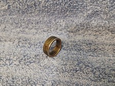 Connecticut Handcrafted Washington Quarters coin ring, 6 1999