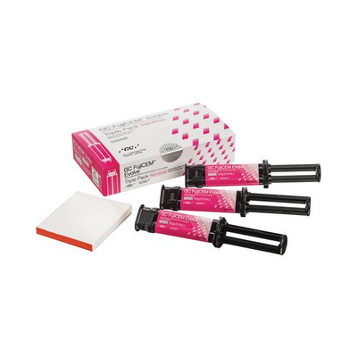 #ad GC 012952 FujiCEM Evolve Glass Ionomer Cement Triple Pack Handmix Kit 012949 $223.56