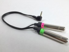 Headphone Splitter 1/4" Female Mic and Audio Splitter to 3.5mm iPhone, Aviation
