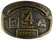 Tisco 54 Years Belt Buckle All Makes Parts Tractor Implement Supply Series II