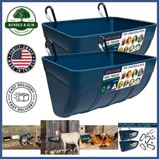 Heavy-Duty 5.5 Quart Feeder Waterer, Ideal for Goats, Chickens, and Ducks