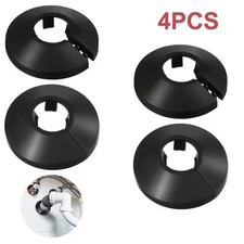 Pack of 4 15mm White Plastic Radiator Pipe Covers Split Pipe Collars
