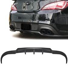 Rear Bumper Lip Spoiler Diffuser For 10-16 Hyundai Genesis Coupe 2dr Pu Black Wk
