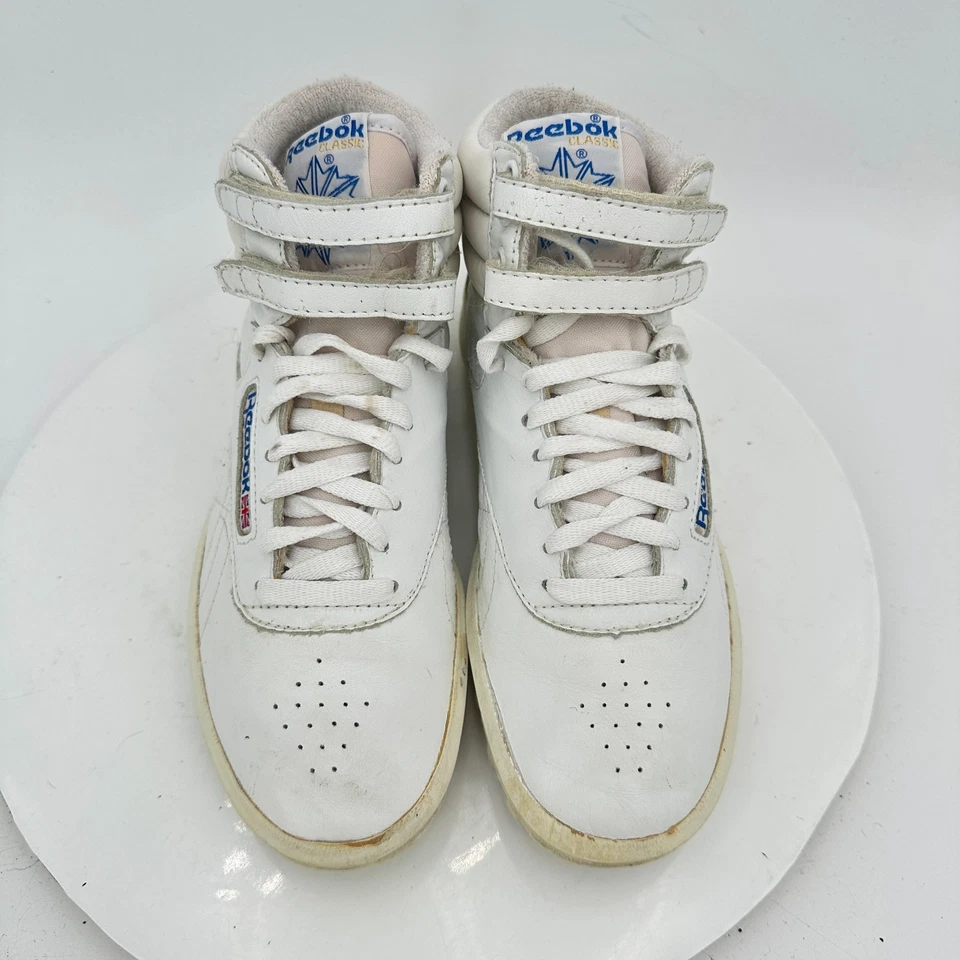 Vintage Reebok Freestyle Hi Rise Women Sz 6.5 White Philippines Shoe - Image 3 of 4