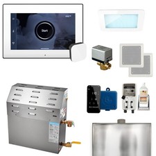 Mr. Steam MSSUPER3EC1 iSteamX Generator Package in White x Matte Black