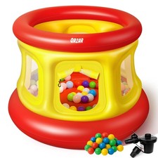 All-in-1 Inflatable Bounce House with 55 Balls for Toddlers 1-3, Playpen, Bal...