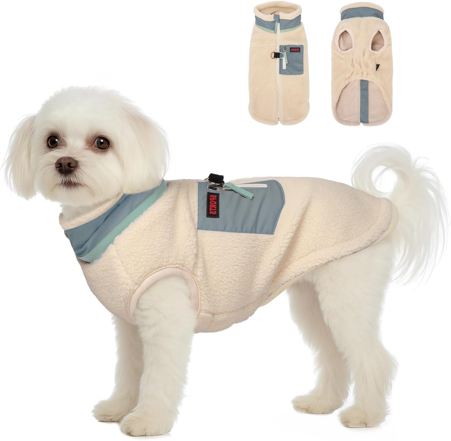 Giacca Antivento Cane con Pelliccia - Cappotto Termico Impermeabile