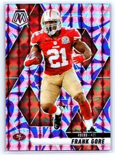 2025 Panini Mosaic #137 Frank Gore Mosaic Reactive Purple