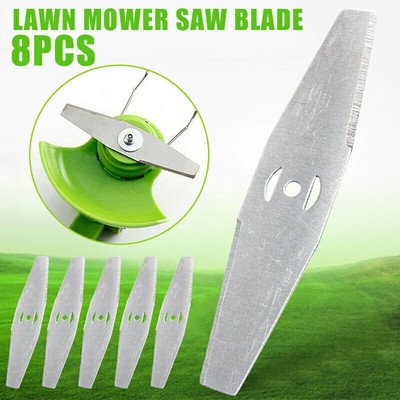 10x Metall Gras String Trimmer Kopf Ersatz Sägeblätter Rasenmäher Armaturen