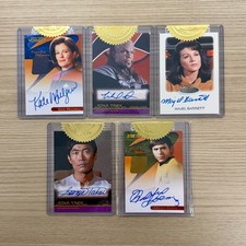 Rittenhouse Star Trek Incentive 10 Card Autograph Lot - Spiner Koenig Takei Dorn