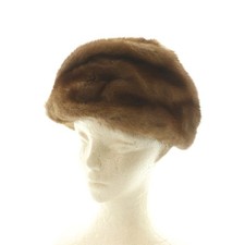 ANDRE Fur Hat Hat Mink Fur Brown /MI ■GY18 Ladies