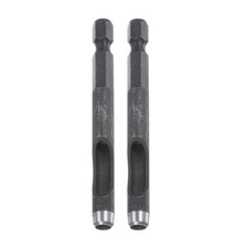 2pcs Leather Hollow Punch Hex Shank for Drill, 3/16" Hole Punch for Thick Fabric