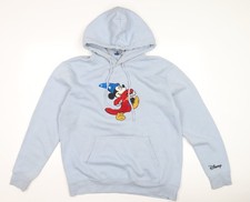 Womens UK L Regular Disney Blue Pullover Hoodie