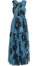 Ulla Johnson Adora Sky Blue Silk Maxi Dress