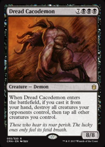 Mint/Near-Mint, English - 1 x MTG Dread Cacodemon Commander Anthology