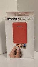 Polaroid Zip Mobile Photo Printer RED Zink - Black - Tested ✅ Working ✅ VGC
