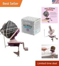Yarn Ball Winder for Knitting and Crocheting Purple
