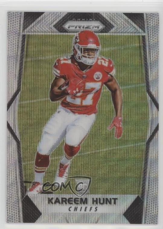 2017 Panini Prizm Rookies Blue Wave Prizm /149 Kareem Hunt #253 Rookie RC