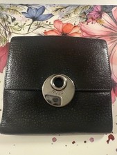 GUCCI BLACK LEATHER UNISEX WALLET/COA INCLUDED/EXCELLENT PRELOVED CONDITION 