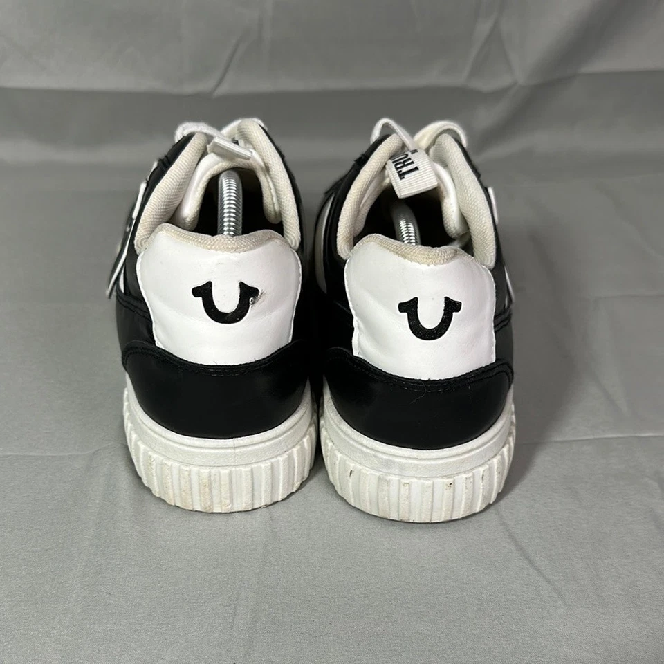 True Religion Stasha Black and White Faux Leather Sneakers Women's size 8M - Image 4 of 4