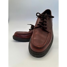 Hush Puppies Leather Oxfords Dress Casual Shoes Size 9M Burnt Tan