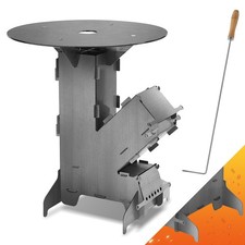 Raketenofen Rocket Gartengrill tragbar aus 3 mm Stahl für Dutch Oven Stove