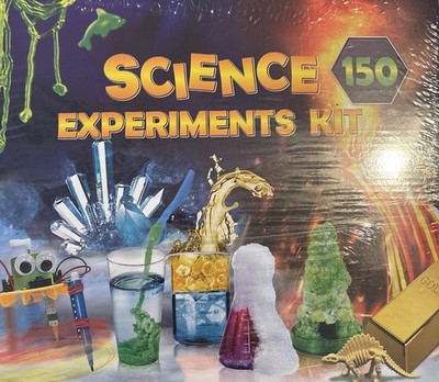 150 Experiment STEM Science Kit for Kids Chemistry Volcano Toys, NEW SEALED