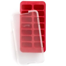 Lekue Ice Cube Tray with Lid Rectangular Platinum Grade Silicone 882388