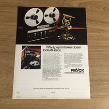 GRAM99 MAGAZINWERBUNG 11X8 REVOX B77 MKII TONBANDGERÄT