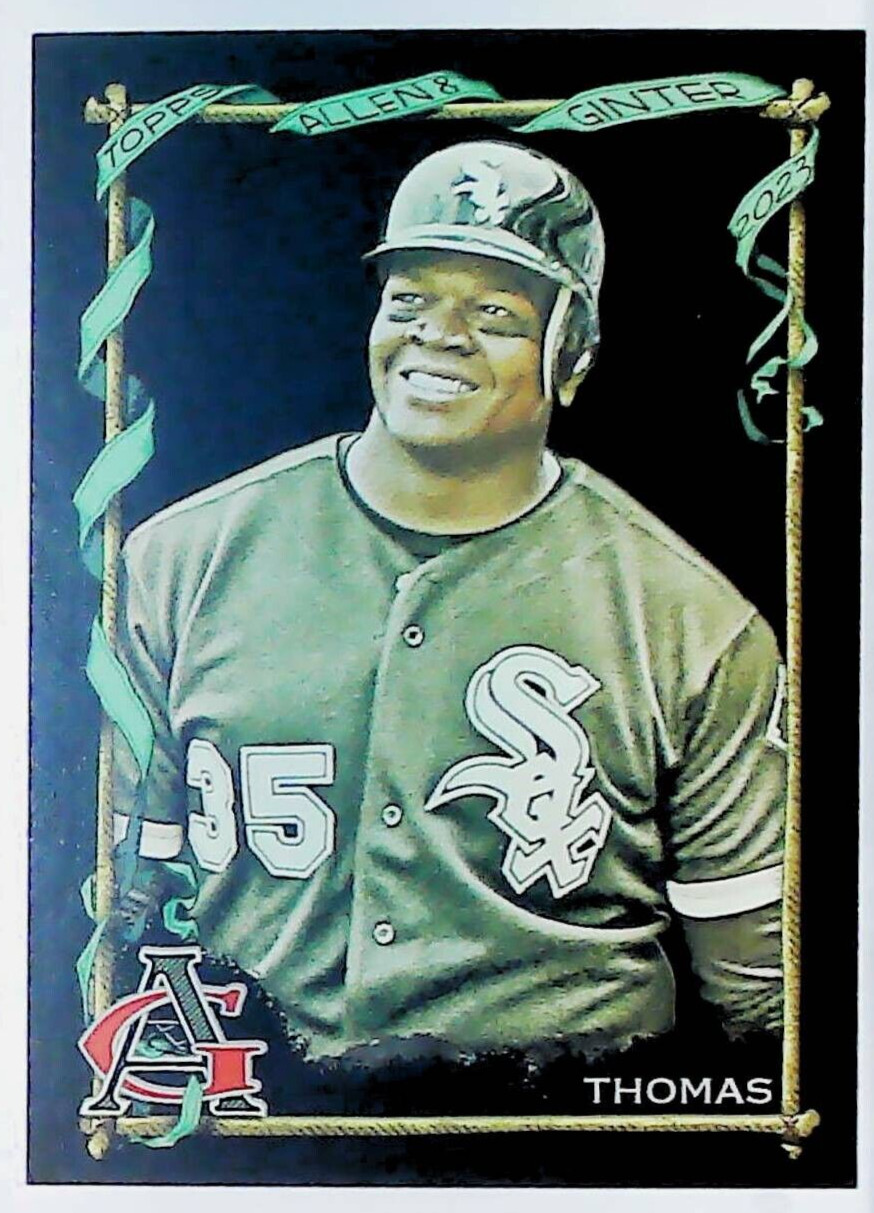 2023 Topps Allen & Ginter X BLACK #97 FRANK THOMAS CHICAGO WHITE SOX   FREE SHIP