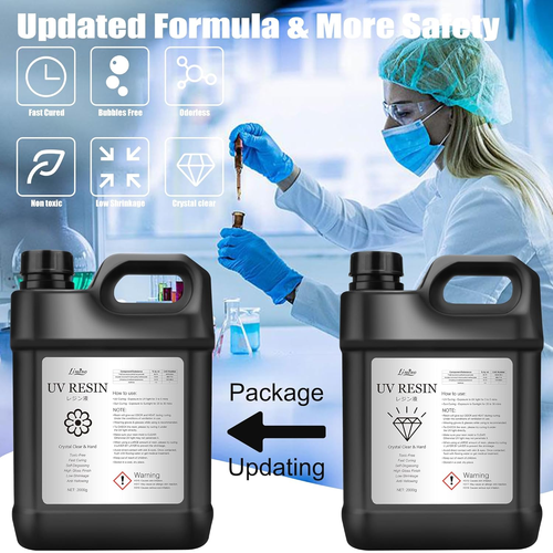 UV Resin - 200G Upgraded Crystal Clear Hard Ultraviolet Curing Resin for DIY Jew - Picture 2 of 12