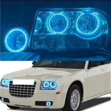Rgb 6pcs Halo Rings Kit For 2005-2010 Chrysler 300 Rgb Led Halo Fog Light Kits Rgb 6pcs Halo Rings Kit For 2005-2010 Chrysler 300 Rgb Led Halo Fog Light Kits