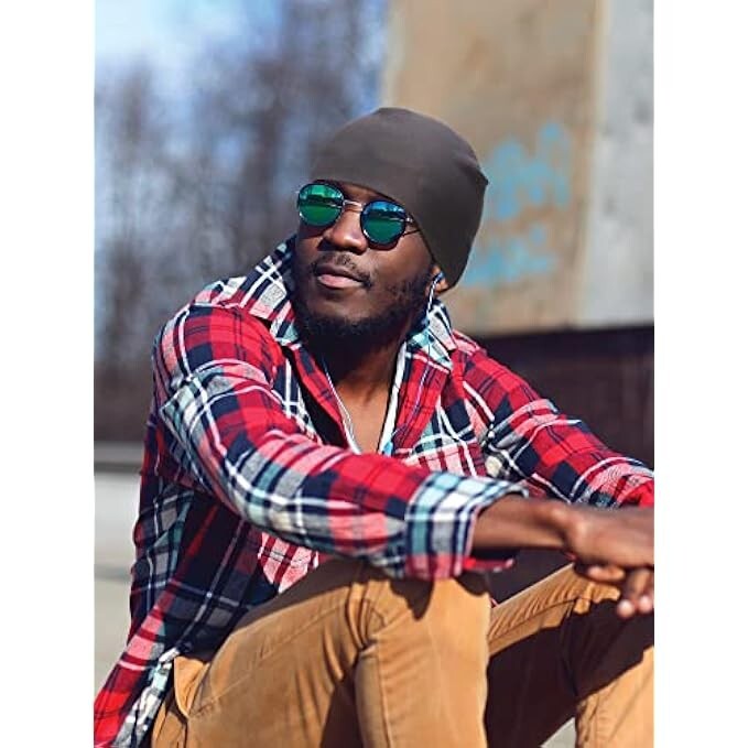 4 Berretti In Cotone Syhood - Cappelli Multiuso Uomo Donna Per Notte, Sport E Sottocasco - Foto 10