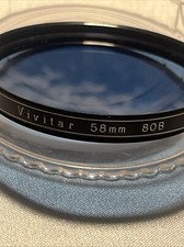 Vivitar 80B 80 B 58mm Filter Lens Camera Photography Vintage 007